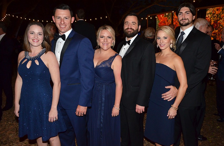 Courtney Church-Del Buono and her husband, Tyler Del Buono with Erin and Doug Christy and Jessica and Will Chase