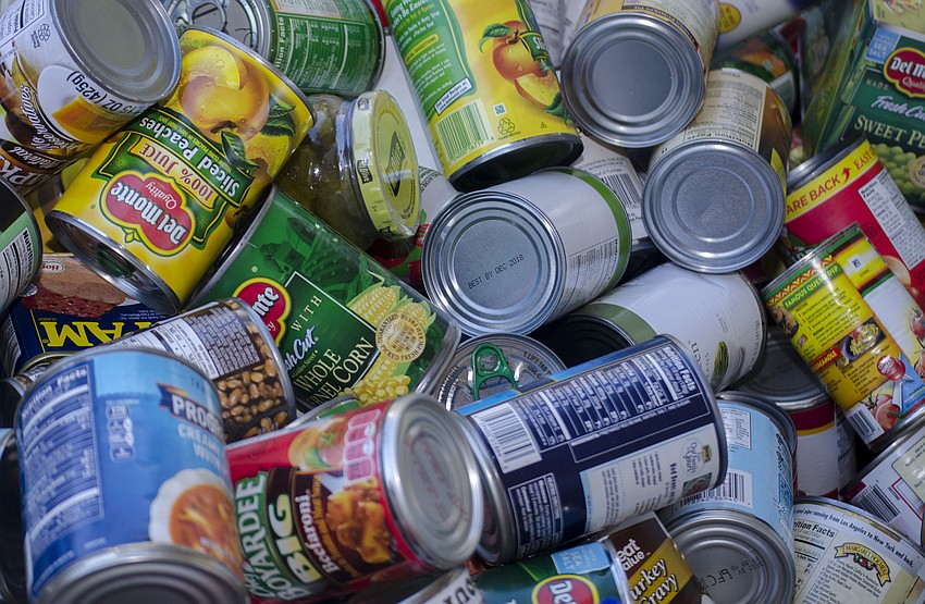 Temple Sinai congregants sorted food at All Faith’s Food Bank as part of the temple’s Mitzvah Day.