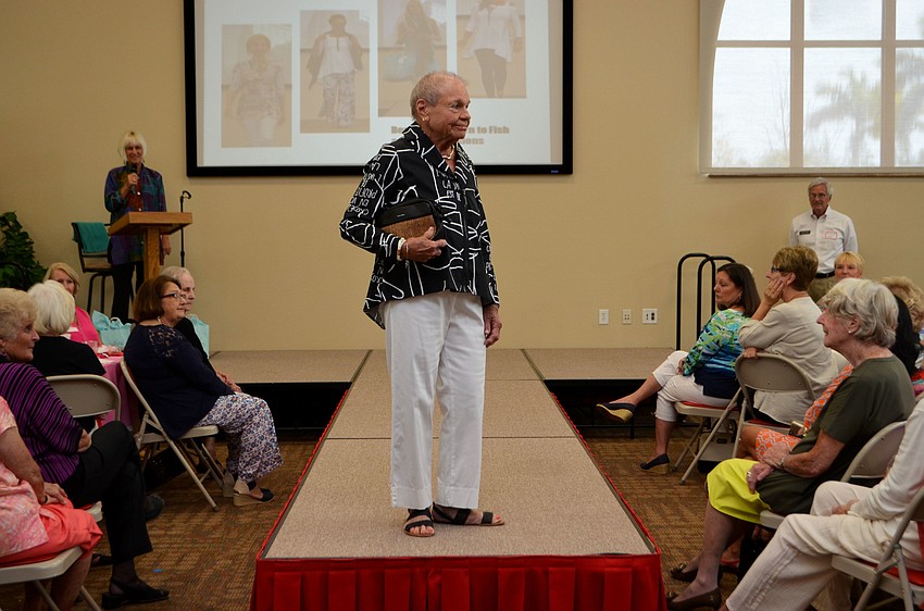 Paula McCann models clothes from Natural Discoveries.