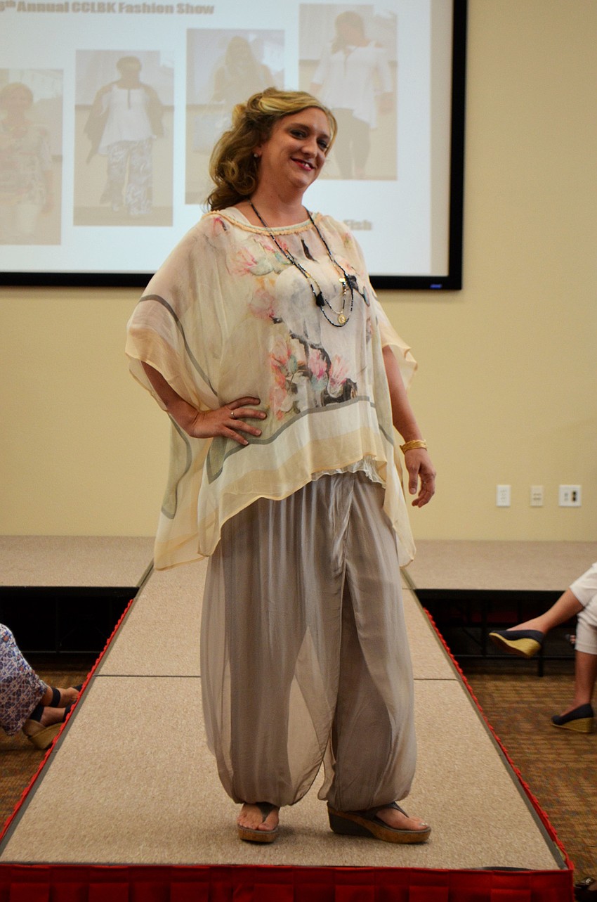 Michelle models clothes from Natural Discoveries.