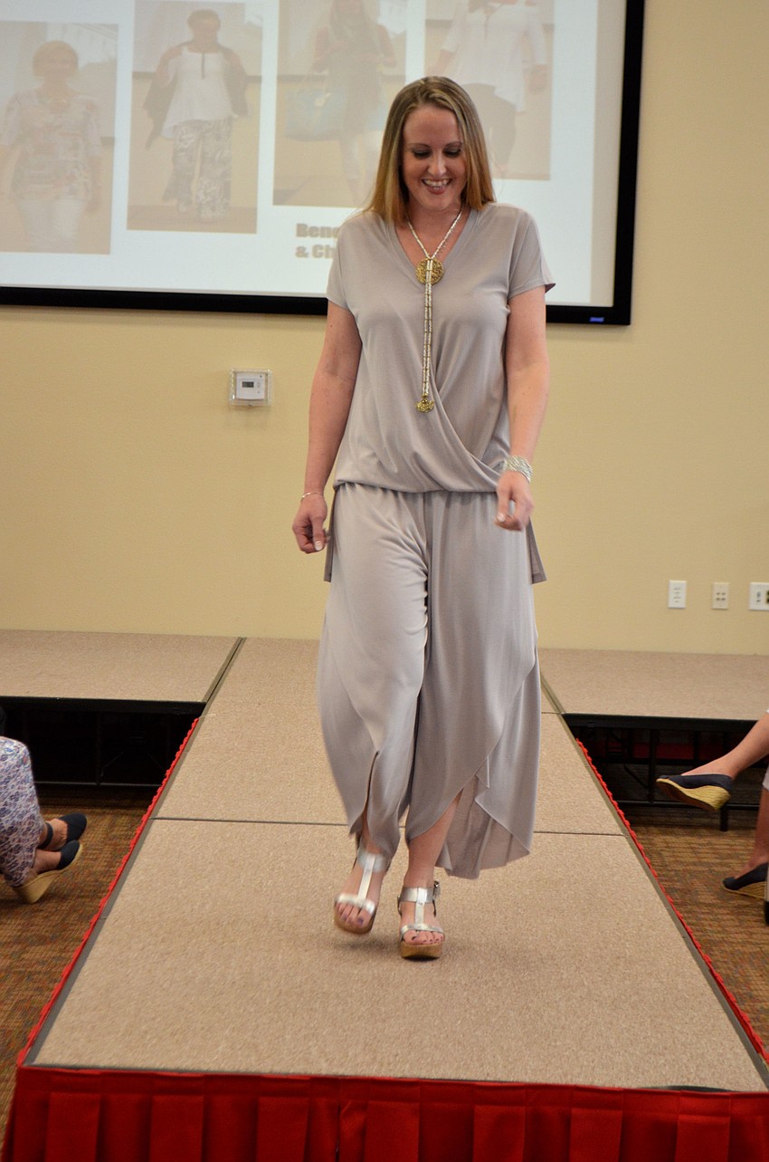 Crystal walks the runway during Christ Church’s annual fashion show.