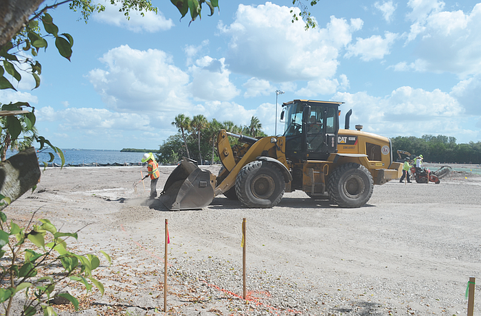 Park grading preceded all the improvements now onsite at Bayfront Park