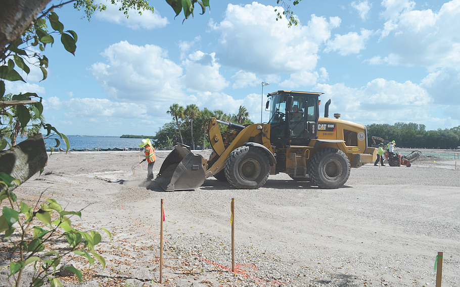 Park grading preceded all the improvements now onsite at Bayfront Park