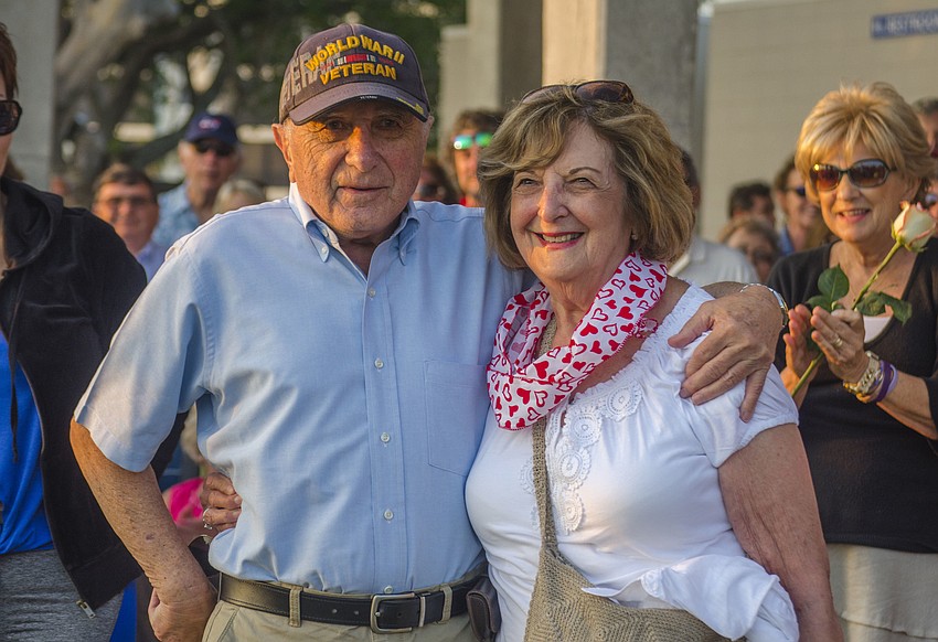 Michael and Barbary Hoff were recognized as the couple married the longest. They will be married 71 years in March.