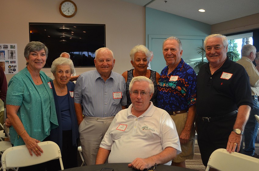 Mary Del Pup, Vilma and Armen Del Pup, Angie and Roger Garbarino, Gino Del Pup and Michael Renick in front