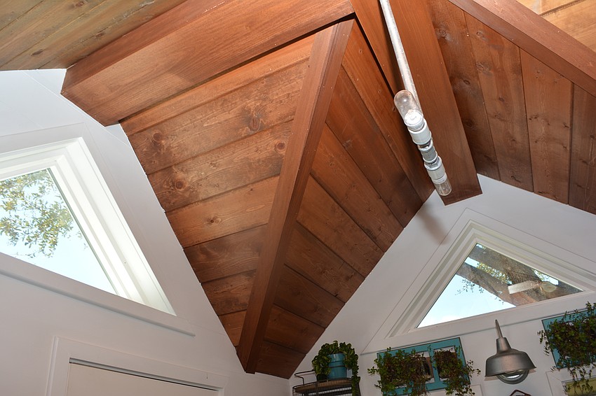 While the Tiny House is, well, tiny, its skylights bring in plenty of light.