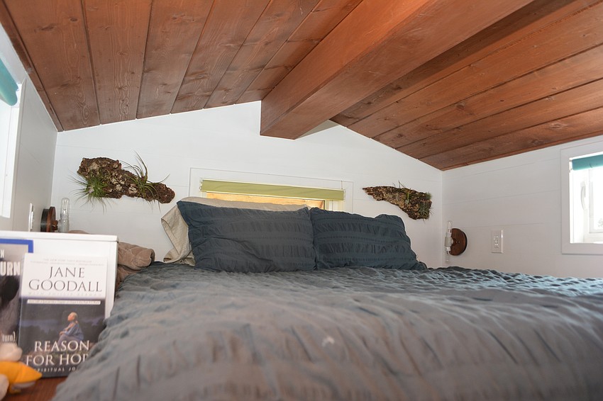 Tim Davison says he hit his head on the beam over the bed about three times before he stopped doing it.