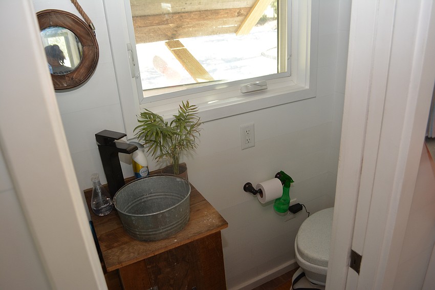 Those who like a wide open bathroom would struggle in the Tiny House.