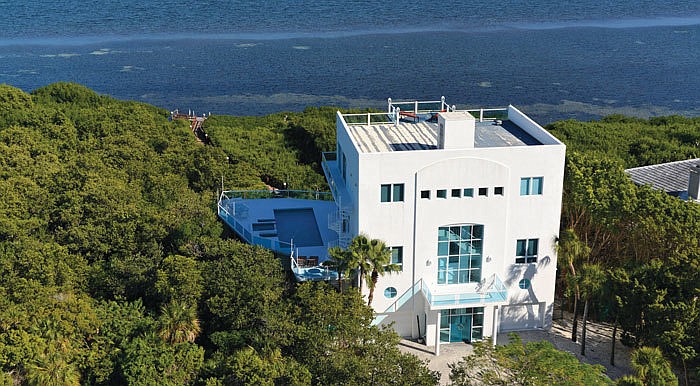 An imposing modernist structure, the home was rented by Stephen King and his wife for three successive winter seasons in the late 1990s. The famously reclusive author then bought a home on Casey Key, where he still lives.