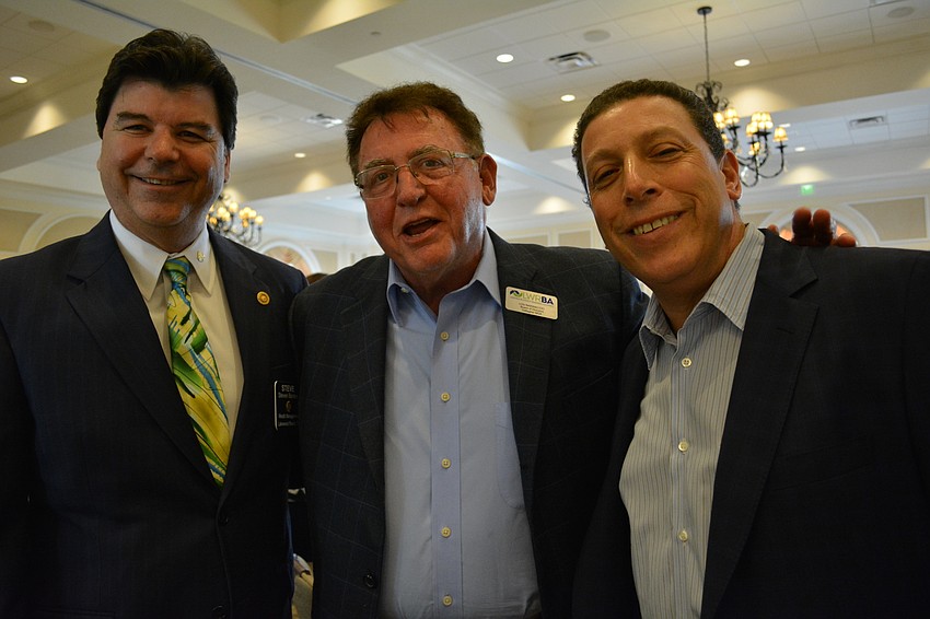 Rotarian Steve Bordes, Alliance co-founder Lou Marinaccio and Rotarian Joe Najmy