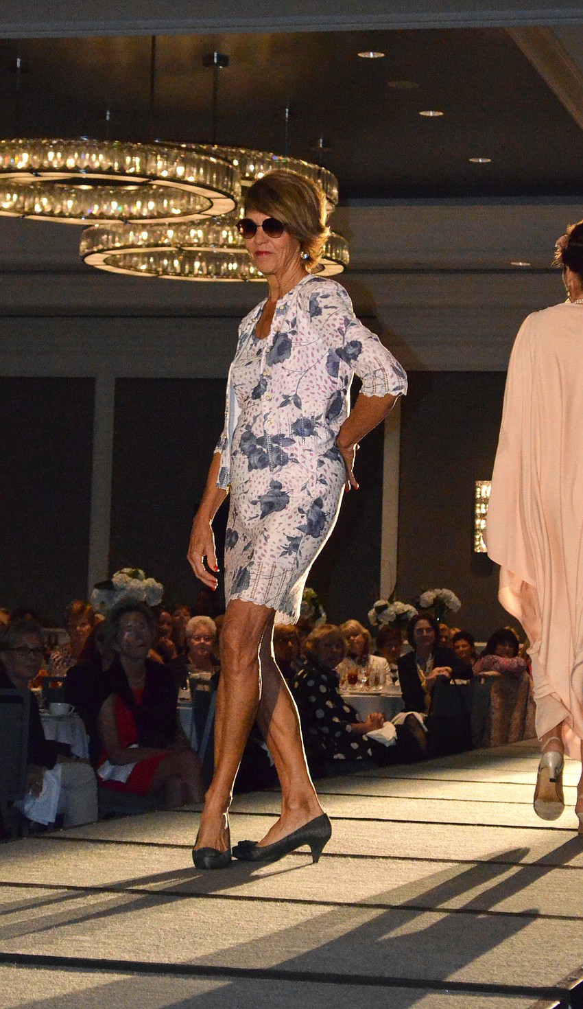 Jane Krombeen strikes a pose during the fashion show at The Ritz-Carlton, Sarasota on Feb. 16.