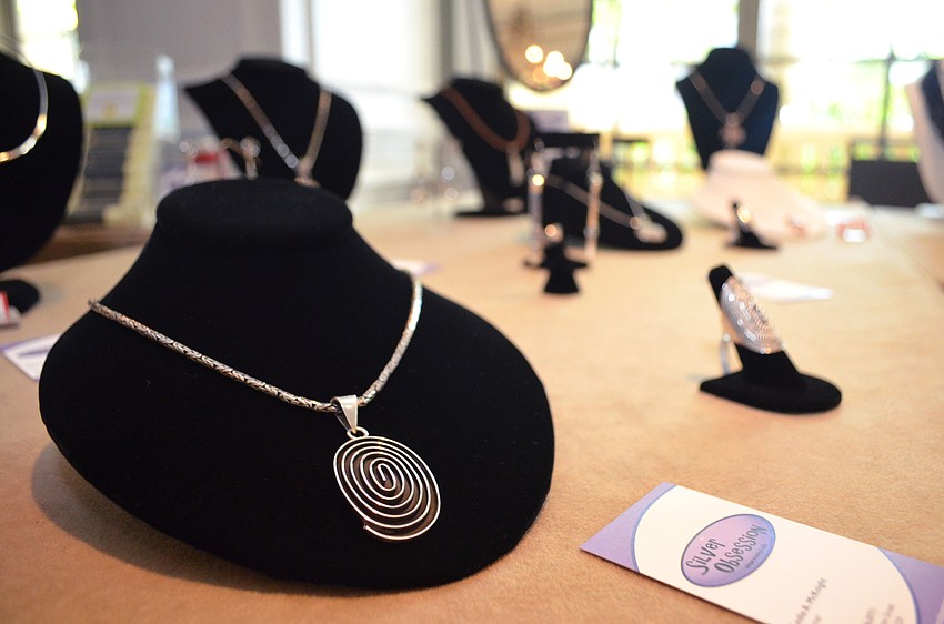 Silver Obsession sold several statement pieces of jewelry such as this silver pendant.