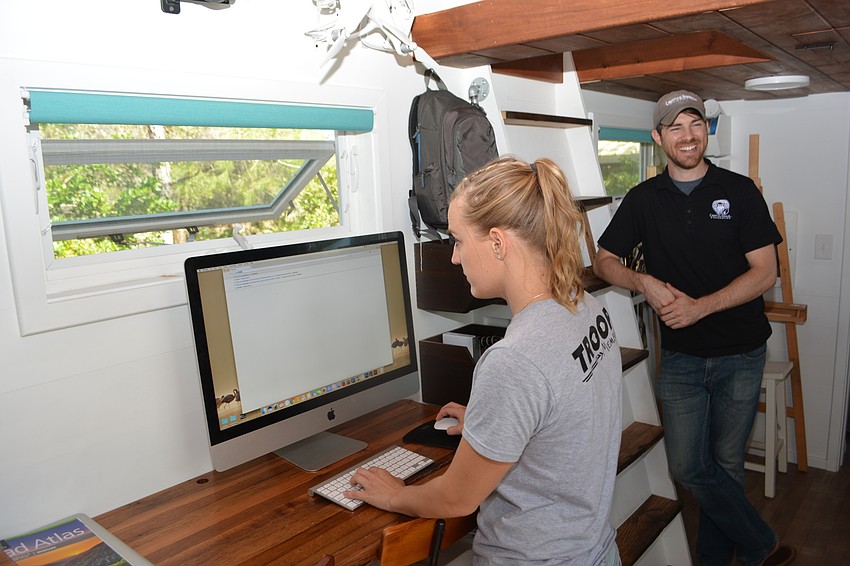 Big screen in a Tiny House.