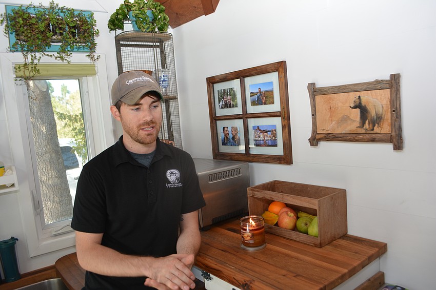 Tim Davison said he has been living out of a suitcase anyway, so he feels right at home.