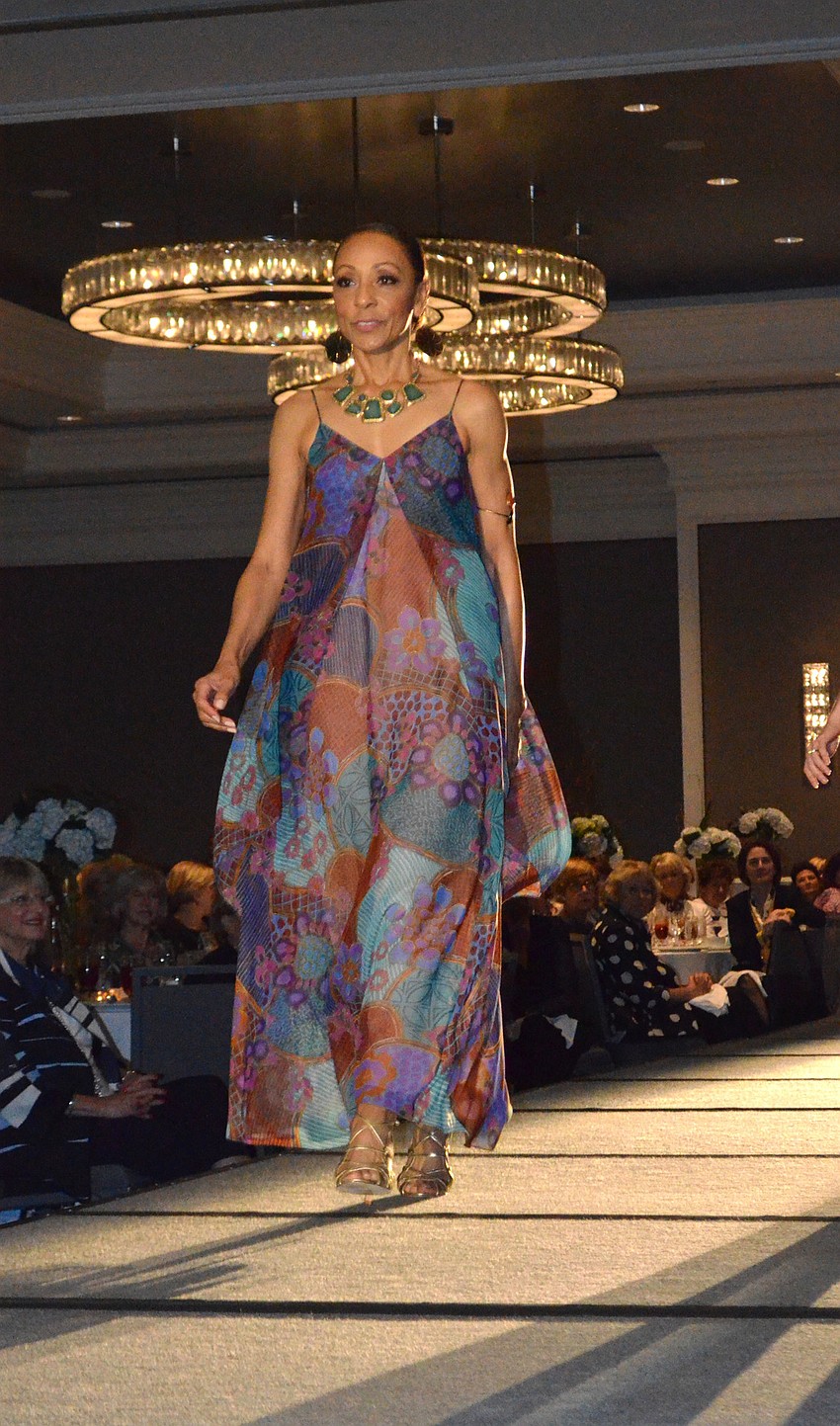 Kathleen Collins struts her stuff during the fashion show at The Ritz-Carlton, Sarasota on Feb. 16.
