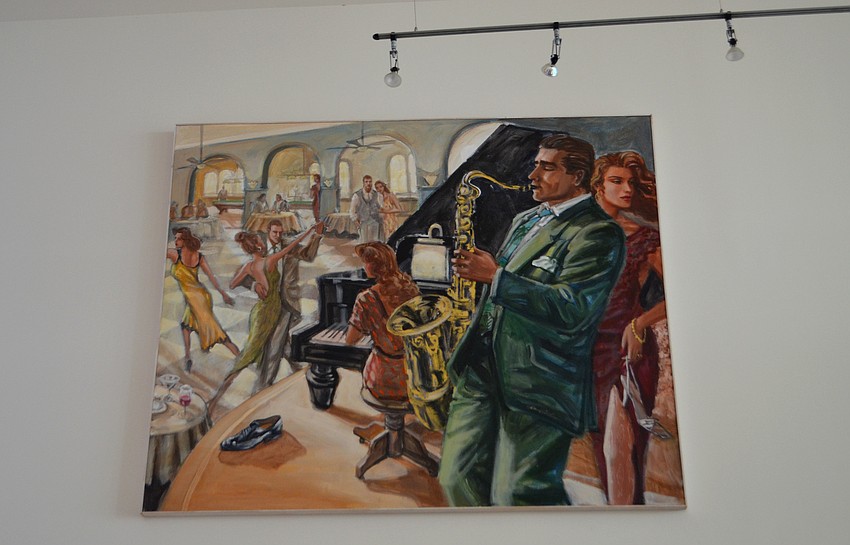 Rooks said this painting says “let’s have a party.”