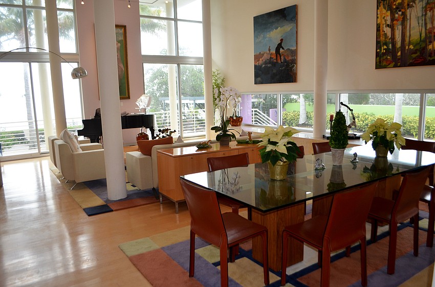 Rooks decorated his home with paintings by and from friends.