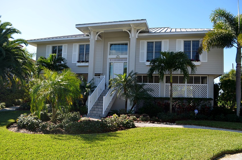 The home is located on Gulf of Mexico Drive.