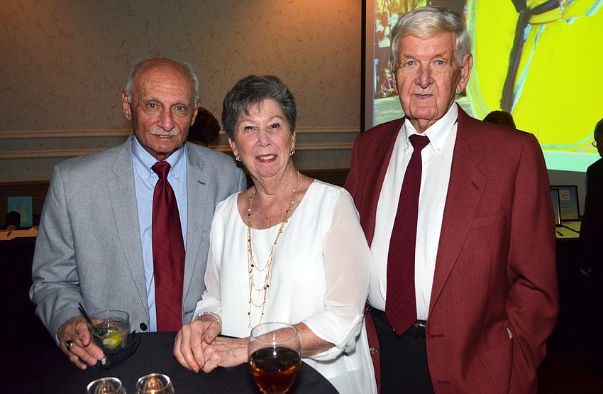 Gordon and Carole Rick with Richard Utley