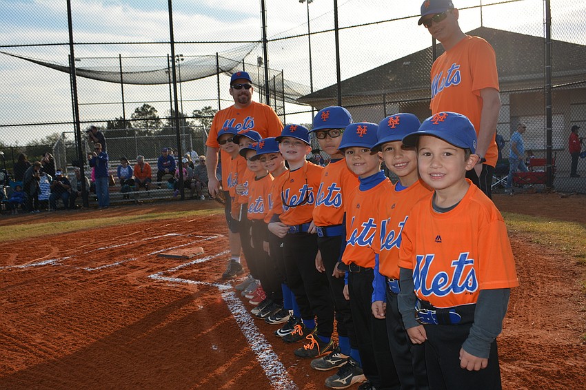 The Mets were lined up for opening day.