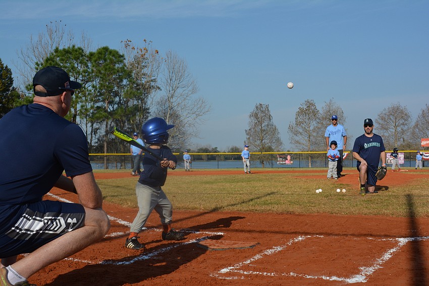 The Coach Pitch and T-Ball divisions were first up on opening day.
