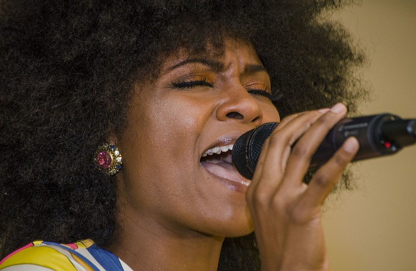 Syesha Mercado performs 