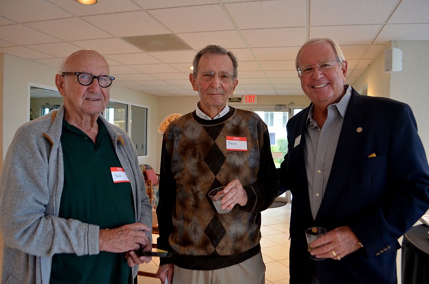 Bob Berns, Longboat Key Foundation Board of Advisors member Dave Brenner and ACE Task Force Chairman and Longboat Key Foundation Board of Advisors member Warren Simonds