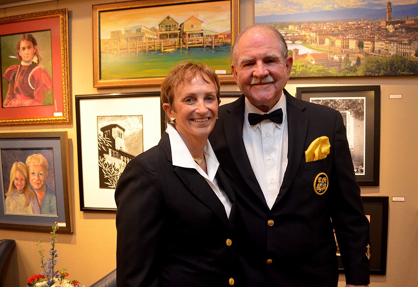 Martha and Curtiss Schantz, incoming rear commodore