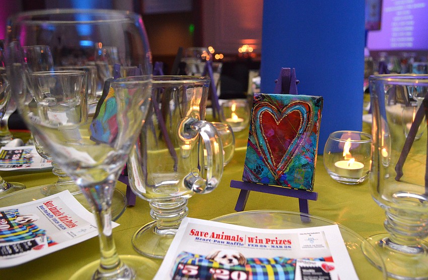 The Michael’s On East ballroom was adorned in colorful decorations Feb. 18 at the Andy Warhol-themed Unconditional Love Gala.