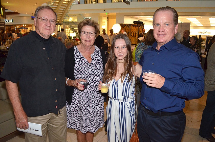 David and Barrie Heiligman with Kayla Branch and her father, Daniel Branch