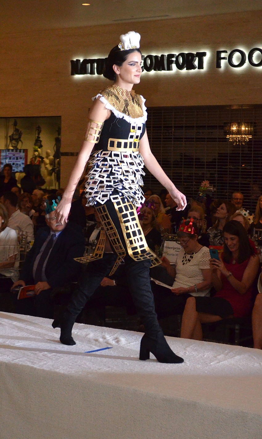 Jordyn Kroboth models Nancy Barrie and Rachael Zucker’s “Sentimental Dental.”