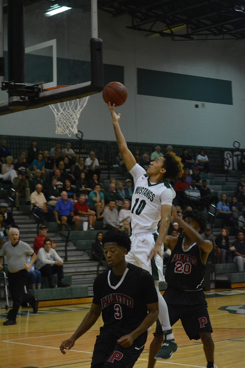 Devin Gordon gets an easy layup.
