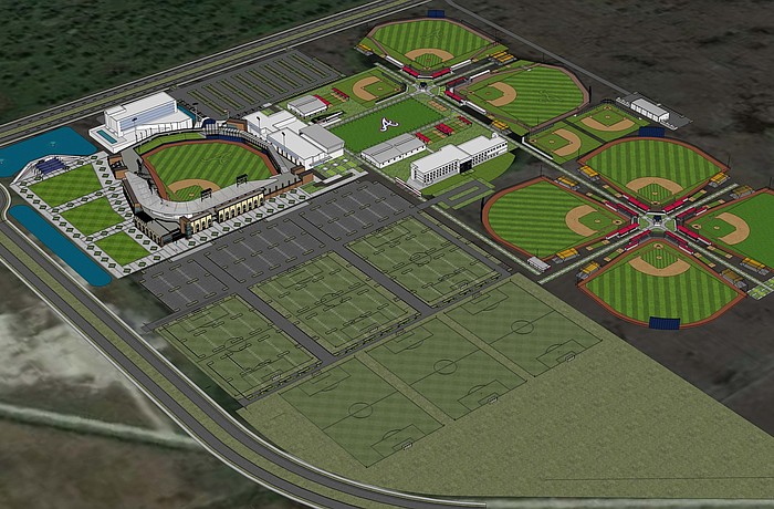 The county plans to invest more than $20 million into the Braves complex.