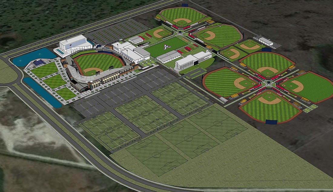 The county plans to invest more than $20 million into the Braves complex.