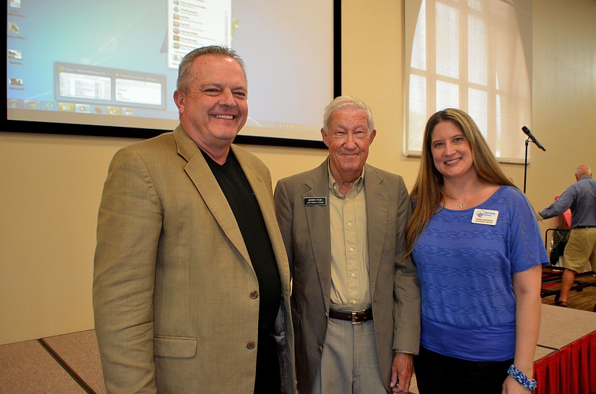 CEO of Agape Flights Allen Speer, Jerry Fox and Director of Development for Turning Points Margi Dawson