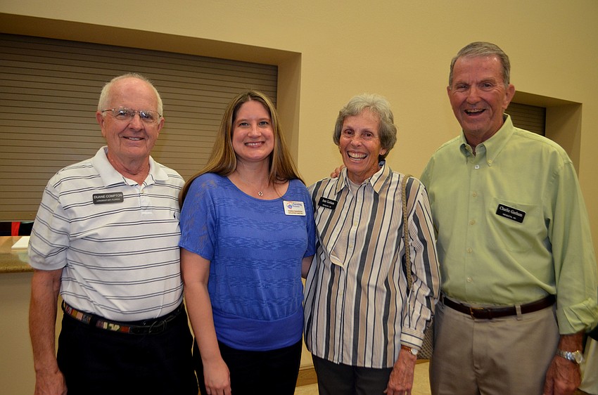 Duane Compton, Director of Development for Turning Points Margi Dawson and Jean and Charlie Gorham