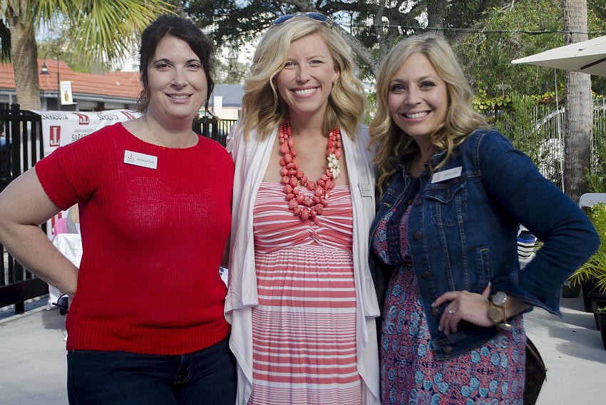 Event co-chairwoman Alexandra Harb, Junior League of Sarasota President Britt Riner and Denise West