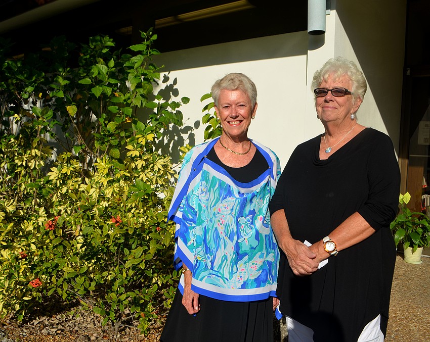 Longboat Library co-presidents Mary Baker and Hazel Steskal