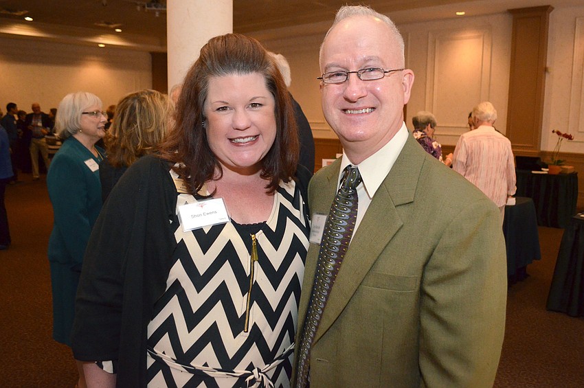 Shon Ewens and Executive Director of the Literacy Council of Sarasota Tom Melville