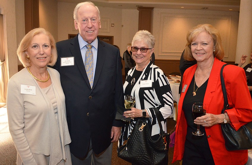 Lind Brink, Honorary Chairman Jim Duffy, Susan Bailey and Georgia Brown