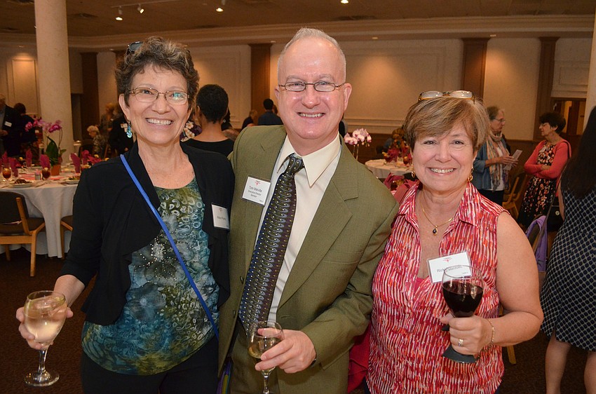 Alison Parks, Executive Director of the Literacy Council of Sarasota Tom Melville and Ricki Mazzullo