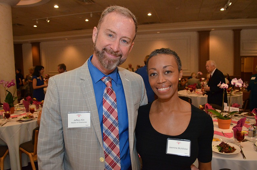 Master of Ceremonies Jeffery Kin and Jasmine McAllister