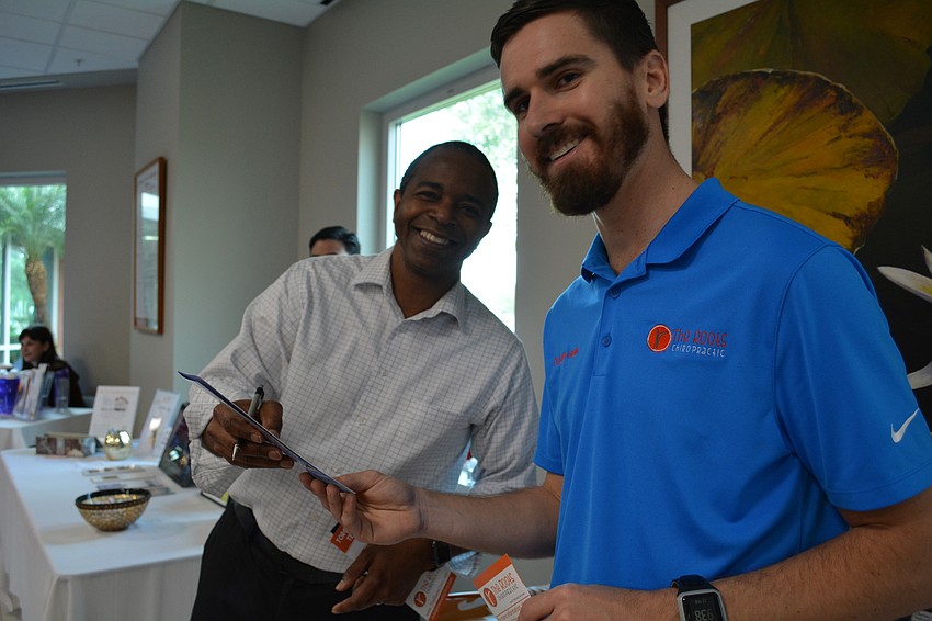 Michael Stephenson, of Health Bank, talks with Dr. Logan Swaim, of The Roots Chiropractic.