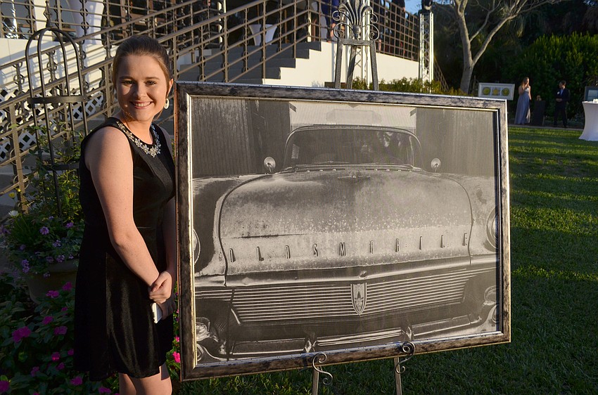 Sydney Mucci with her piece, “Cruiser”