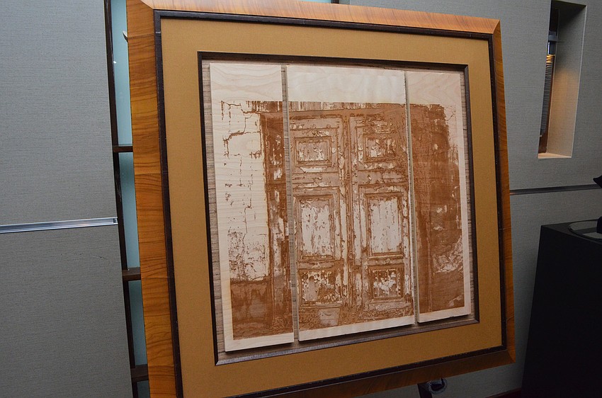 Best in Show winner Alyssa Troy’s “Open Your Own Doors,” also winner of the Jim & Shirley Ritchey Award, was available for purchase through the mobile auction at createSRQ on Feb. 24 at Michael’s on the Bay at Selby Gardens.