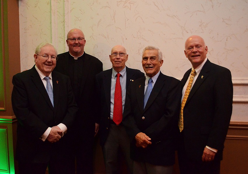 Deacon David Mulvaney, the Rev. Troy Richmond, deacons William Bauer, Joseph Mercurio and Dennis McDonald
