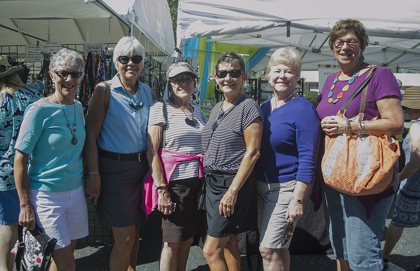 Kris Packard, Caryl Flickinger, Sandy Murrin, Sandy Young, Dotti Emmick and Janis Long