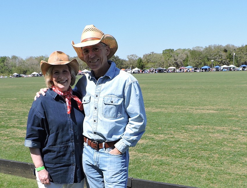 Observer Media Group Vice President Lisa Walsh and her husband, CEO Matt Walsh, look right at home with a Western theme.