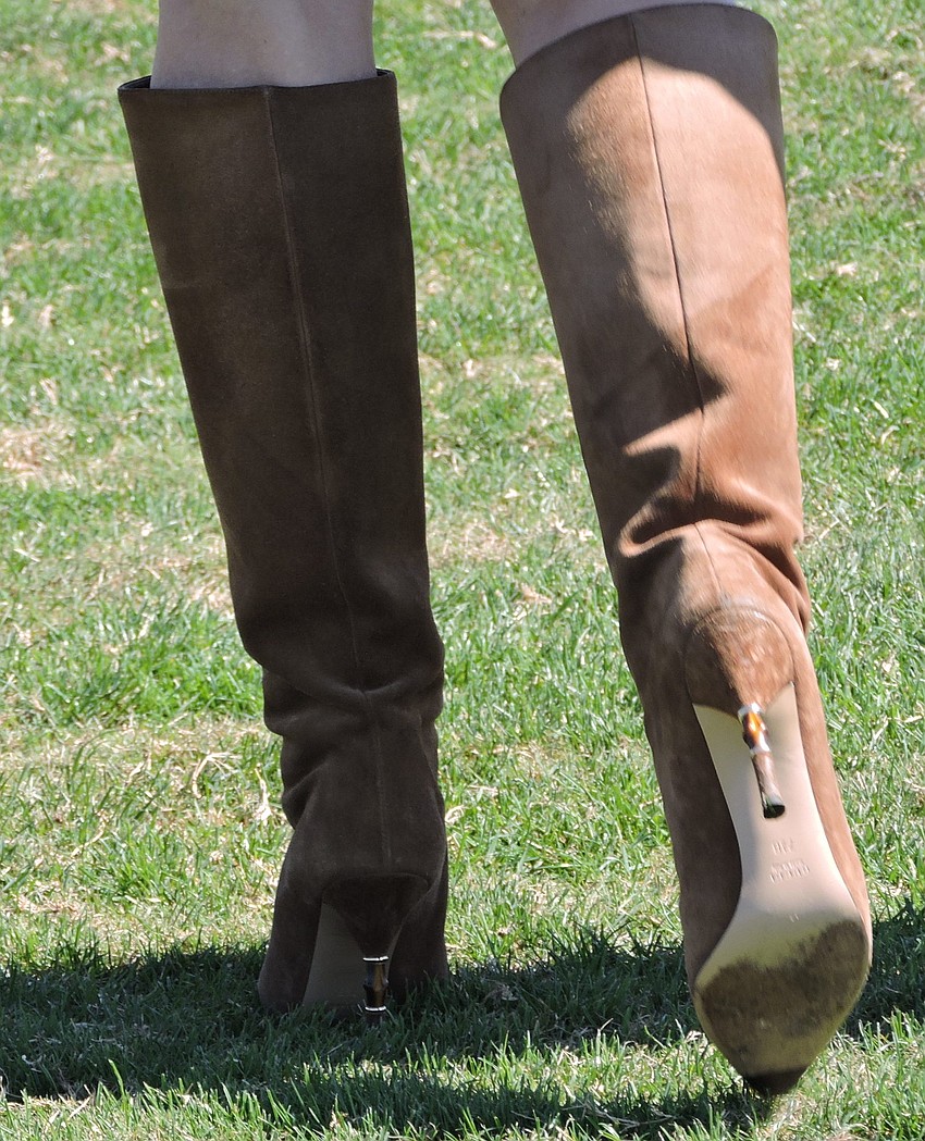 The Sarasota Polo Club had a Western theme for the Observer Cup, so boots were the order of the day.