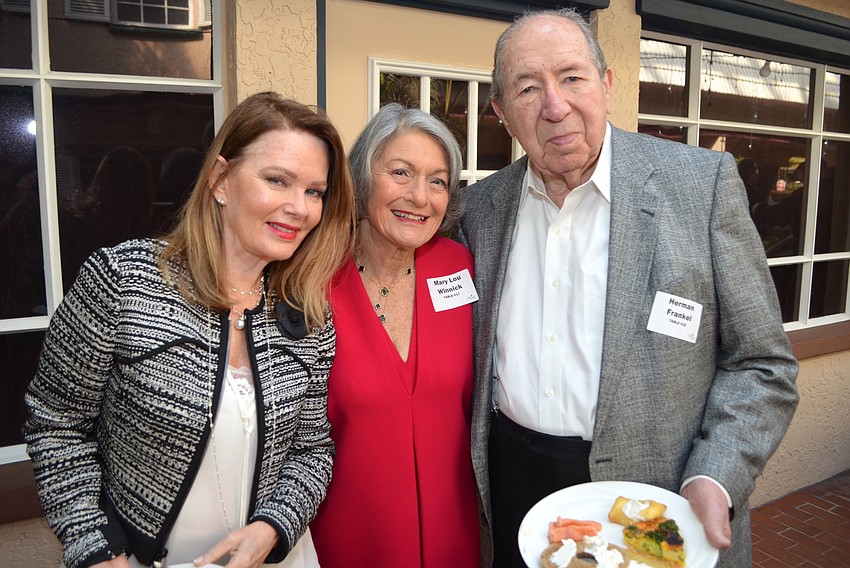 Rita Greenbaum, Mary Lou Winnick and Herman Frankel